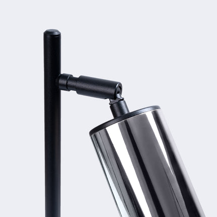 Steel Luxury Tischleuchte schwarz/chrom