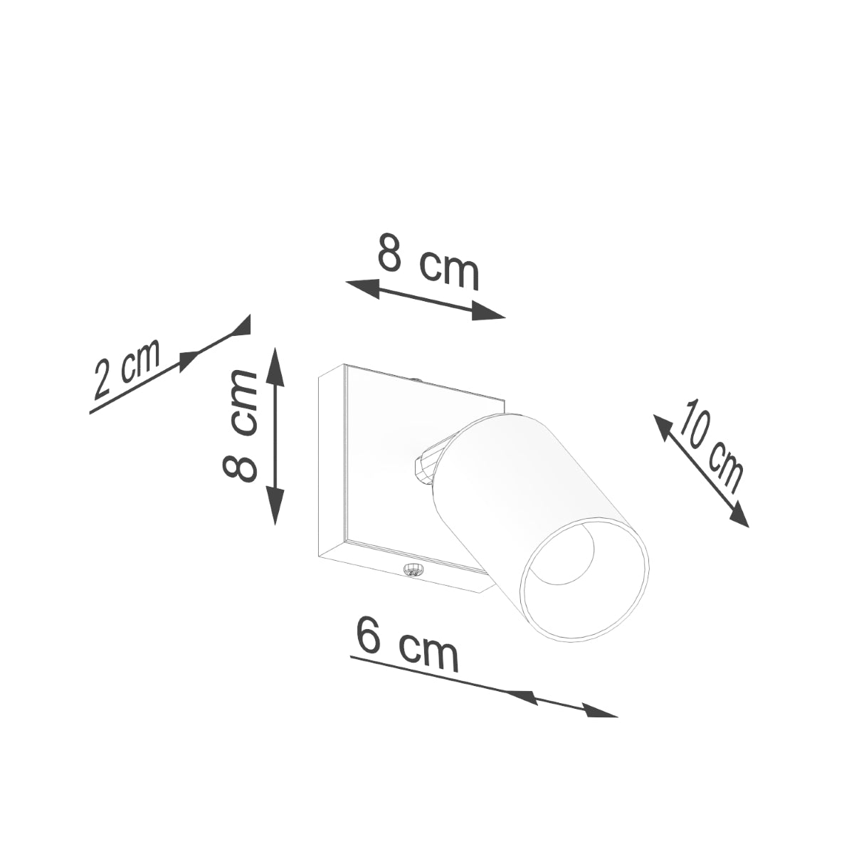 Luxury Steel Wall Light Black/Copper