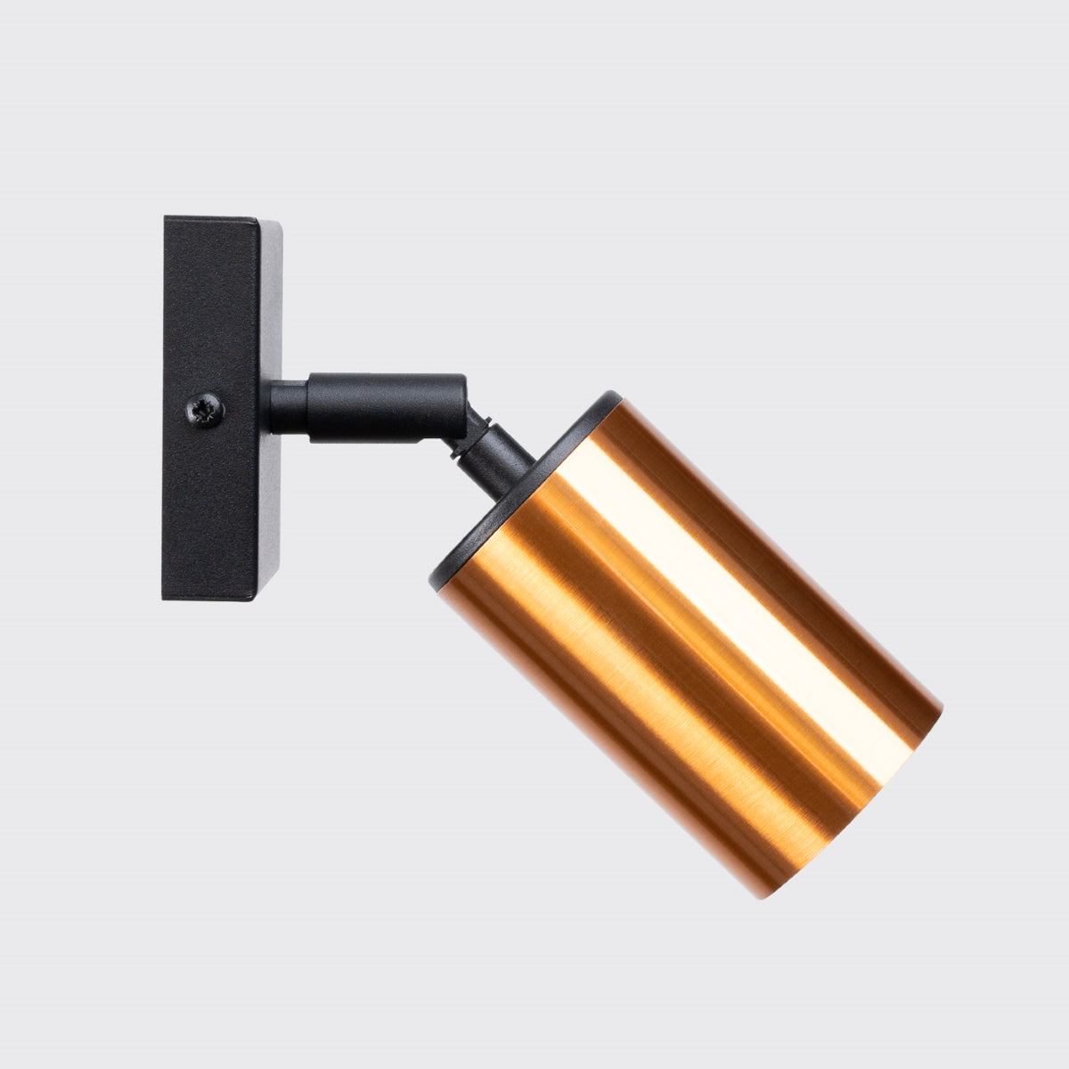 Luxury Steel Wall Light Black/Copper