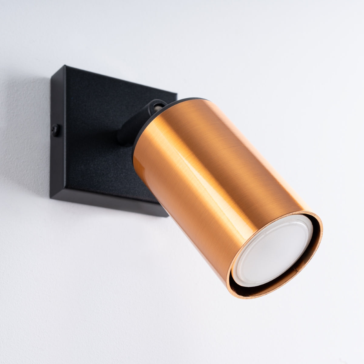 Luxury Steel Wall Light Black/Copper