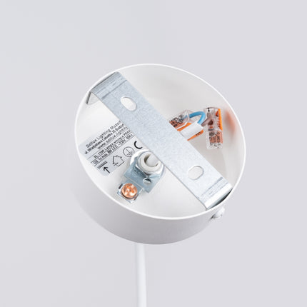 Lámpara colgante de madera con forma de bombilla, 1 luz blanca/madera natural