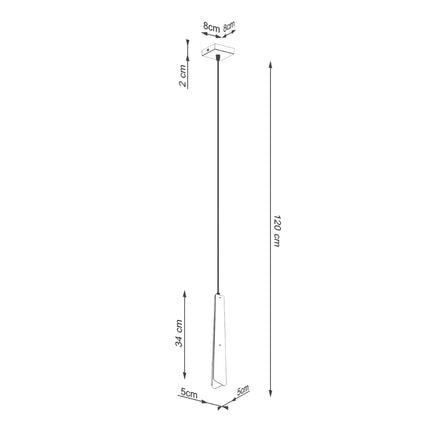 Suspension Prisme Moderne 1 blanc