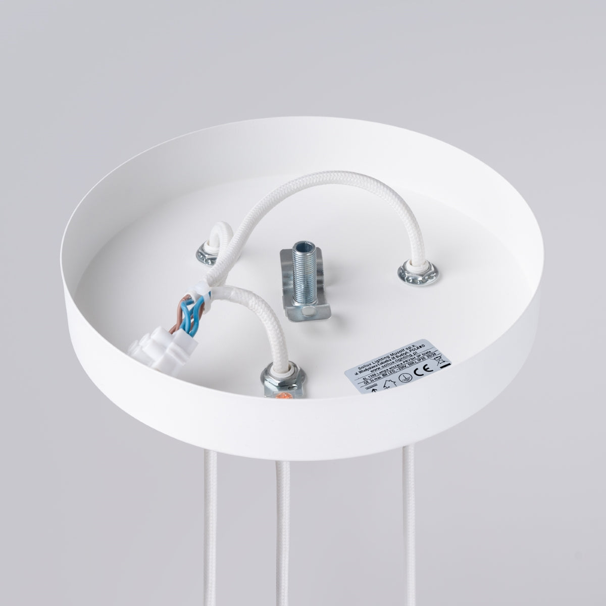 Suspension Prisme Moderne 3P blanc