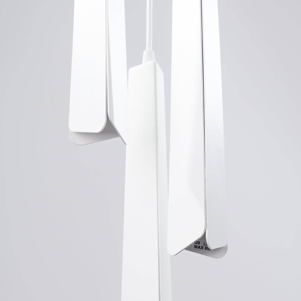 Suspension Prisme Moderne 3P blanc