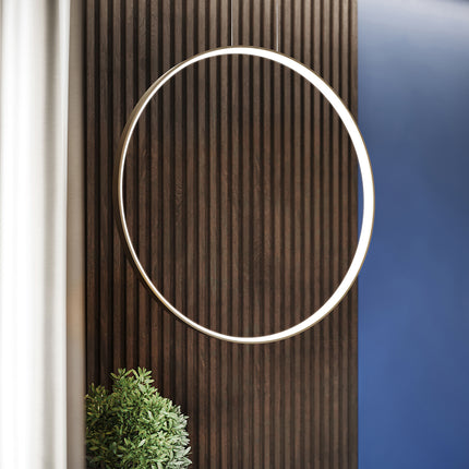 Pendant lamp Ring Solis 78 gold 4000K