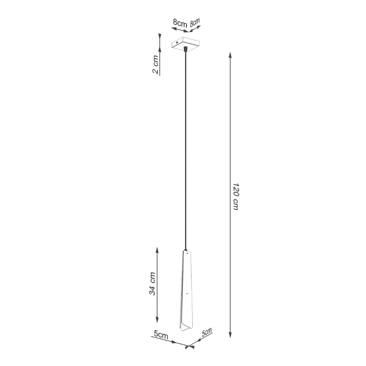 Suspension Prisme Moderne 1 noir