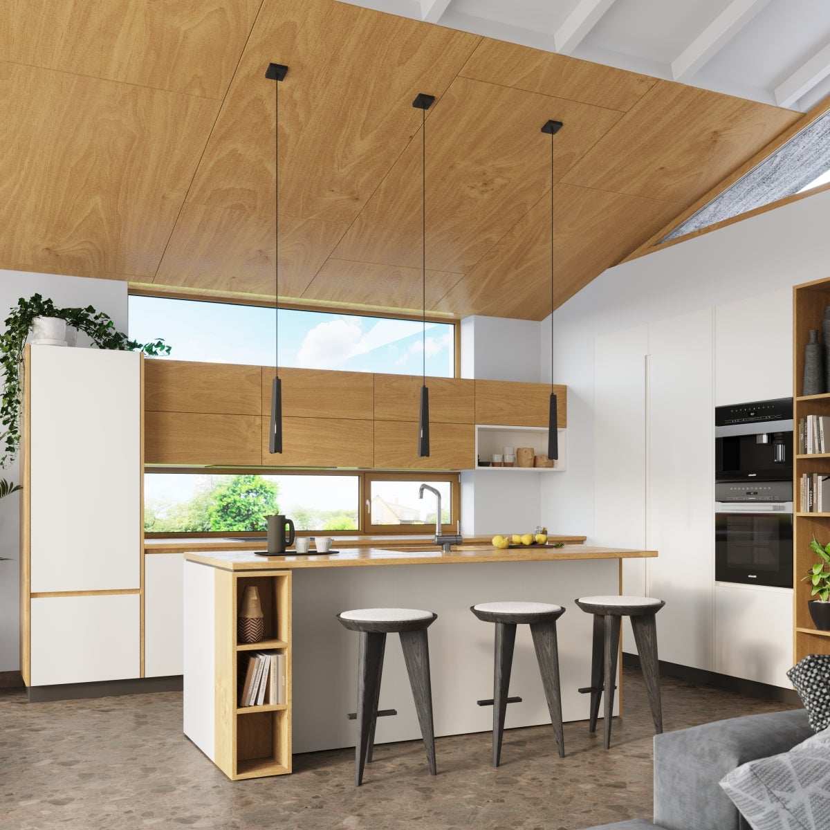 Suspension Prisme Moderne 1 noir