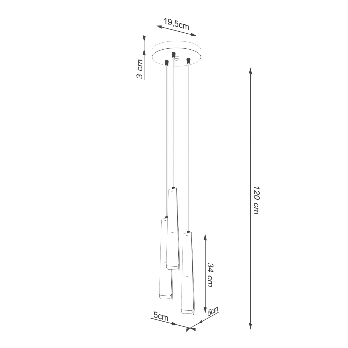 Modern Prism Suspension 3P black