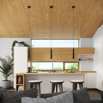 Suspension Prisme Moderne 3P noir