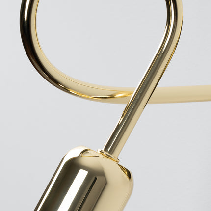 Moderne Wandleuchte Loop in glänzendem Gold