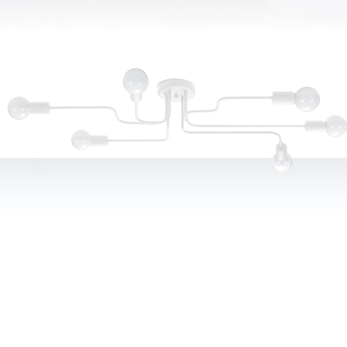 Lustre Design Flex 6 blanc