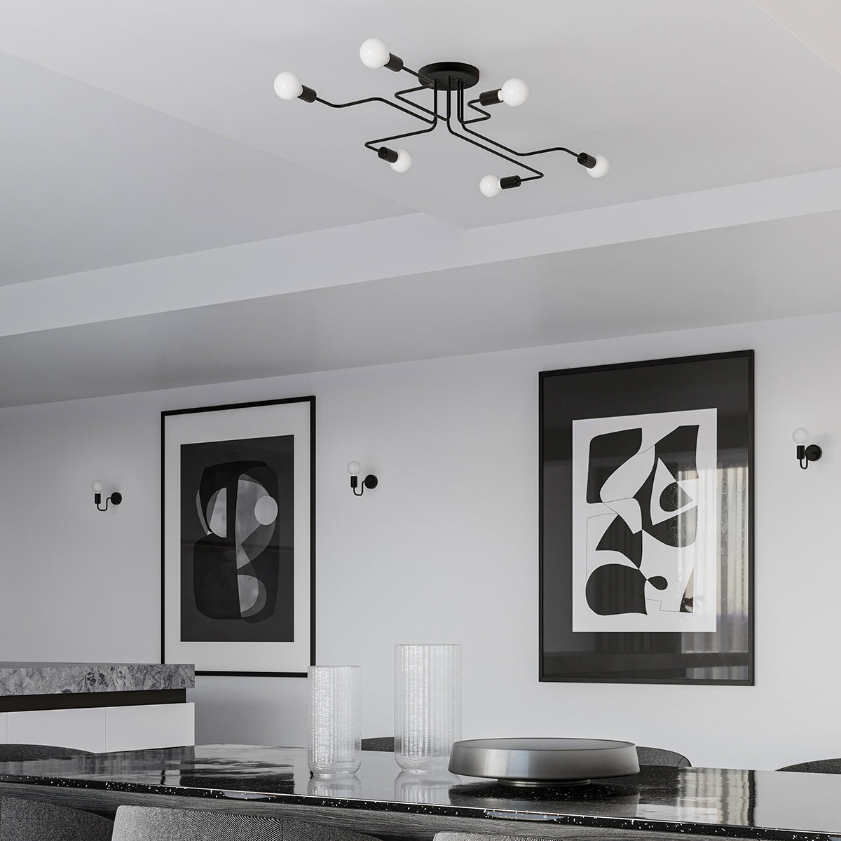 Lustre Design Flex 4 noir