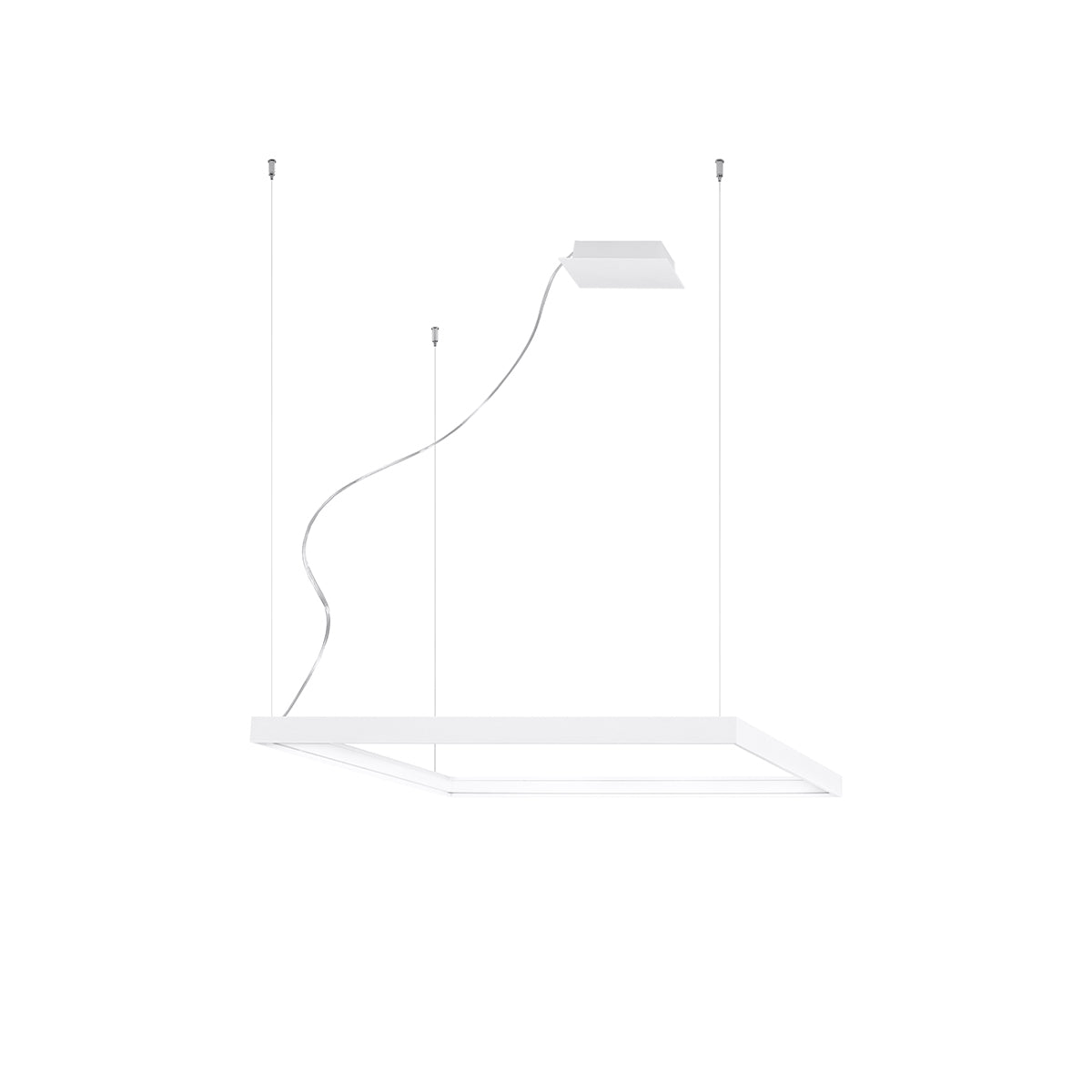 Lustre Carré Pure M blanc 3000K