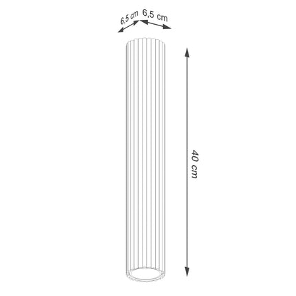 Lámpara de techo blanca Oslo 40