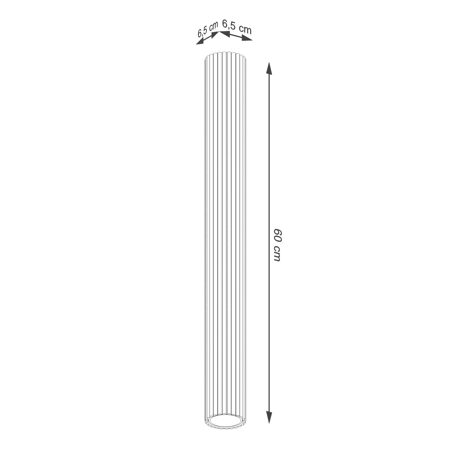 Plafonnier Oslo 60 blanc