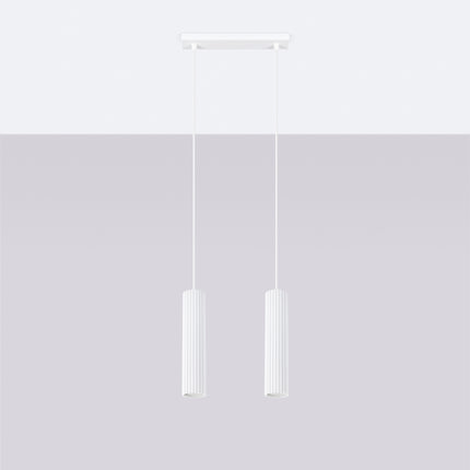 Oslo 2 weiße Pendelleuchte
