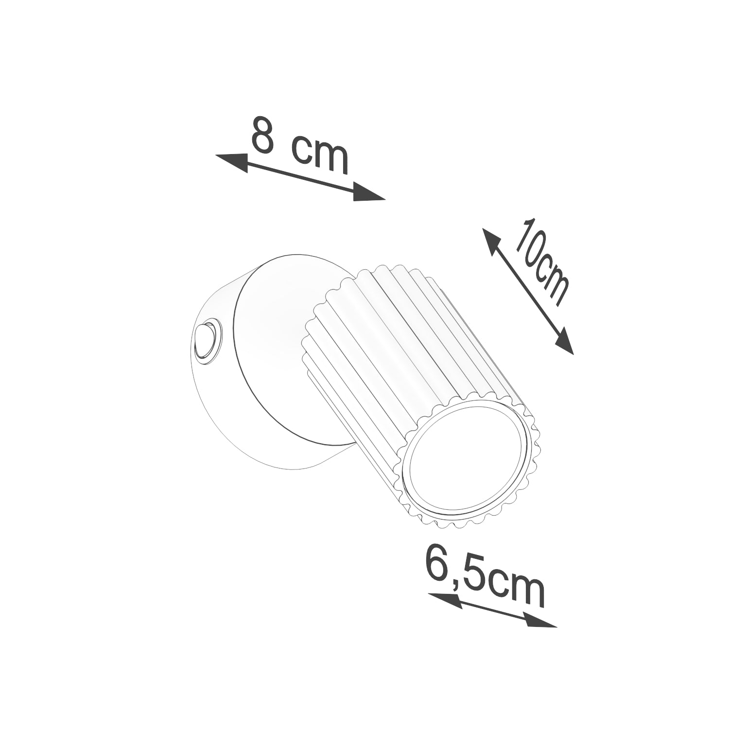 Applique Orientable Oslo avec interrupteur blanc