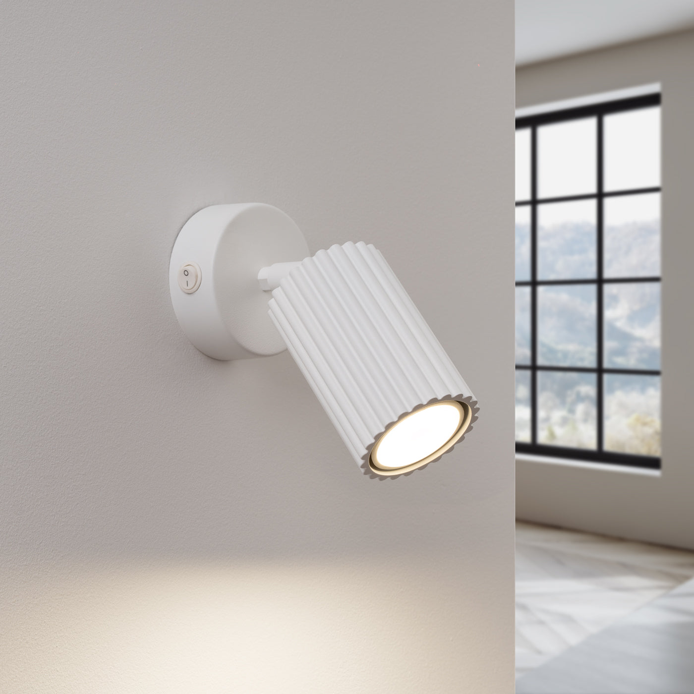 Applique Orientable Oslo avec interrupteur blanc