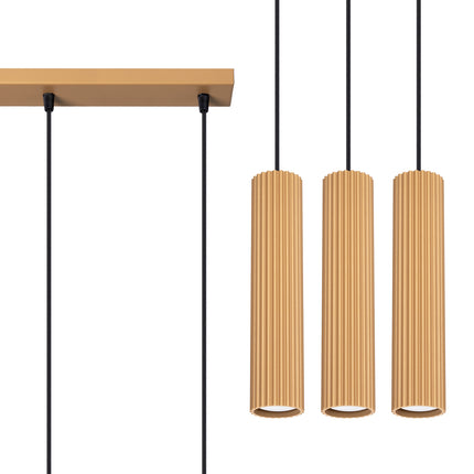 Oslo 3L gold pendant lamp