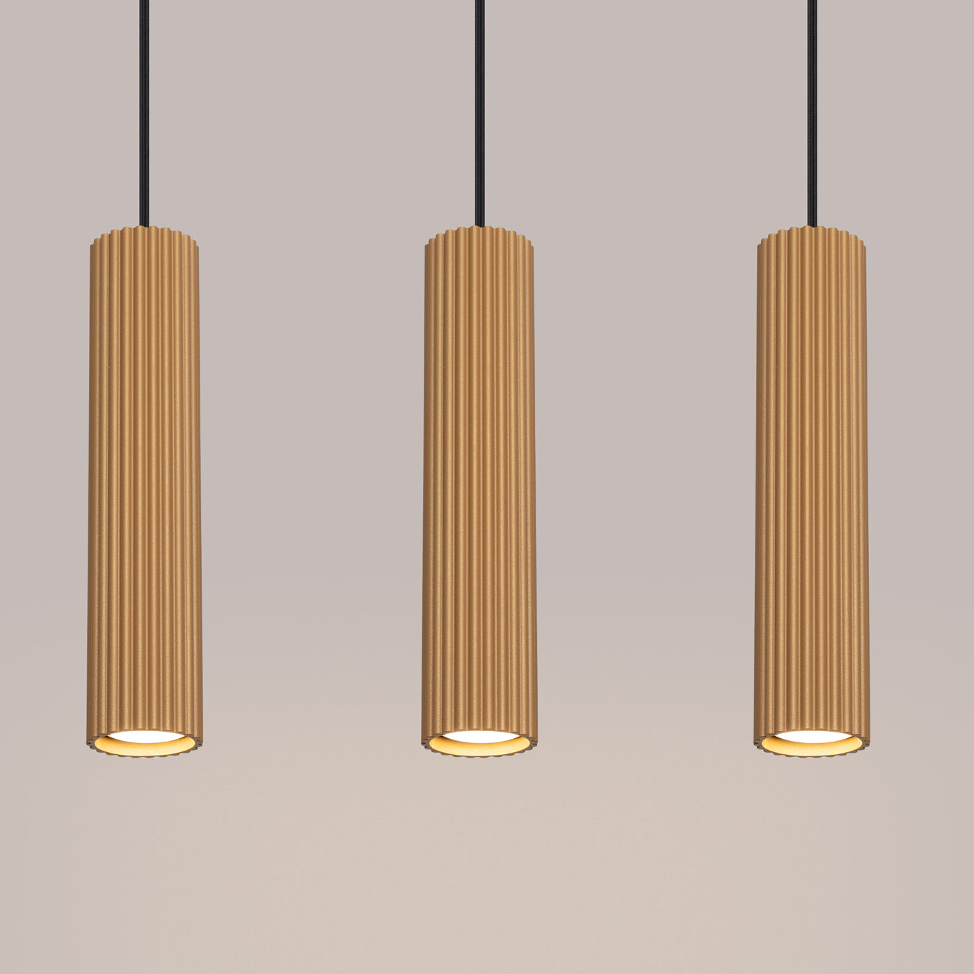 Oslo 3L gold pendant lamp