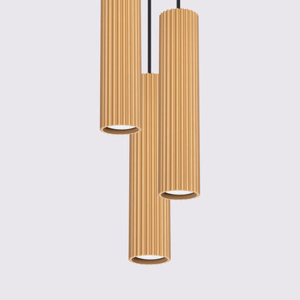 Oslo 3P goldene Pendelleuchte