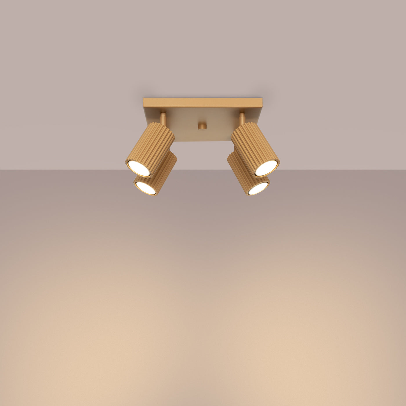 Oslo 4 gold ceiling light