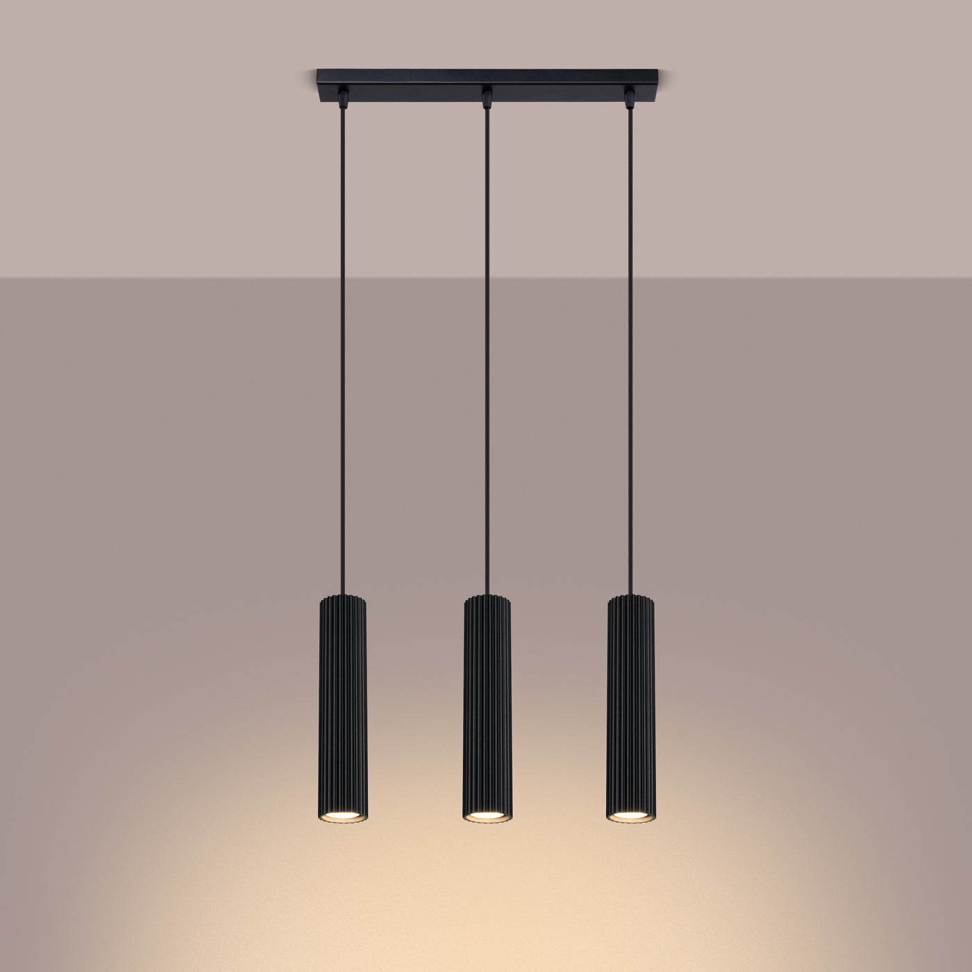 Lampe Suspendue Oslo 3L noir