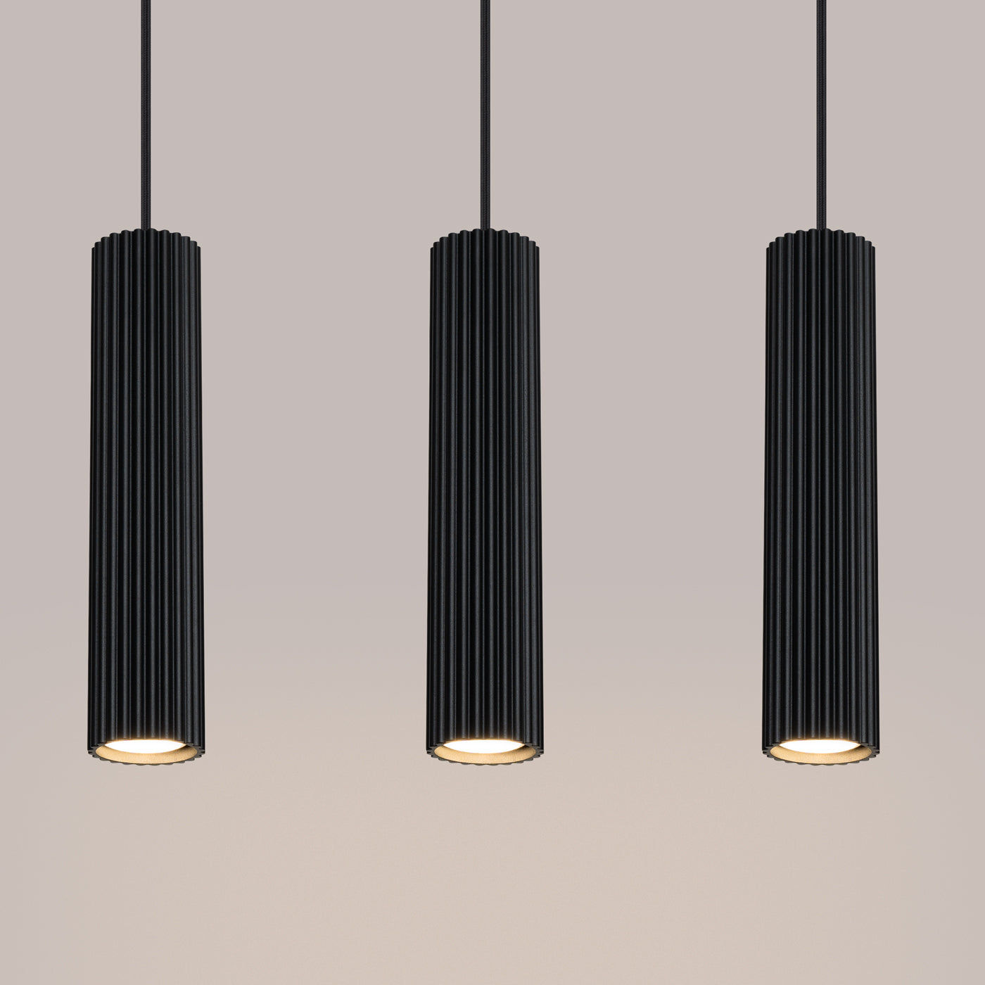 Lampe Suspendue Oslo 3L noir
