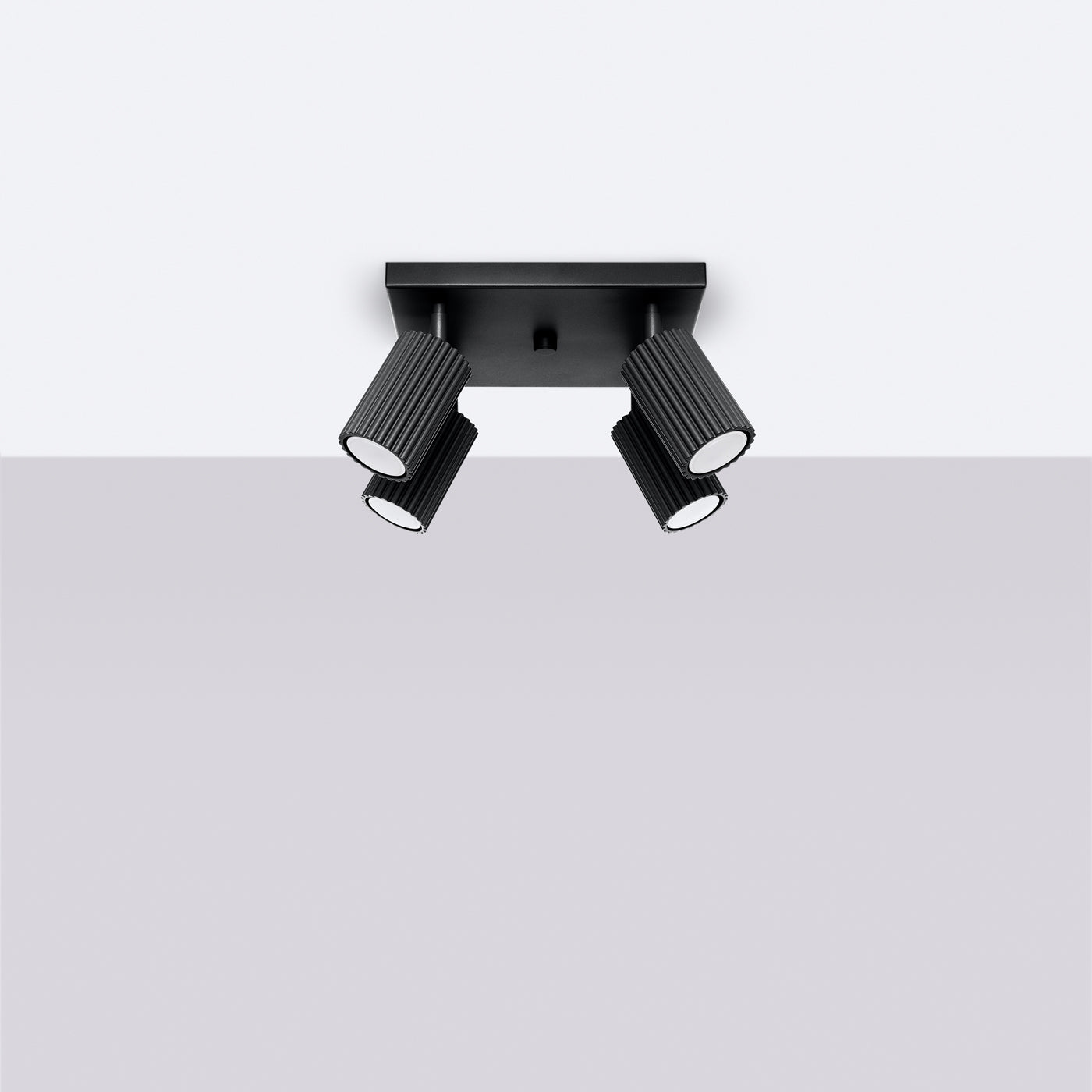 Oslo 4 black ceiling light
