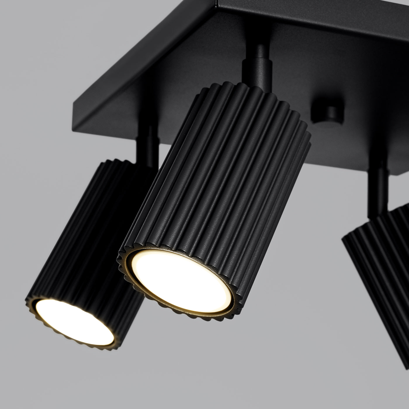 Oslo 4 black ceiling light
