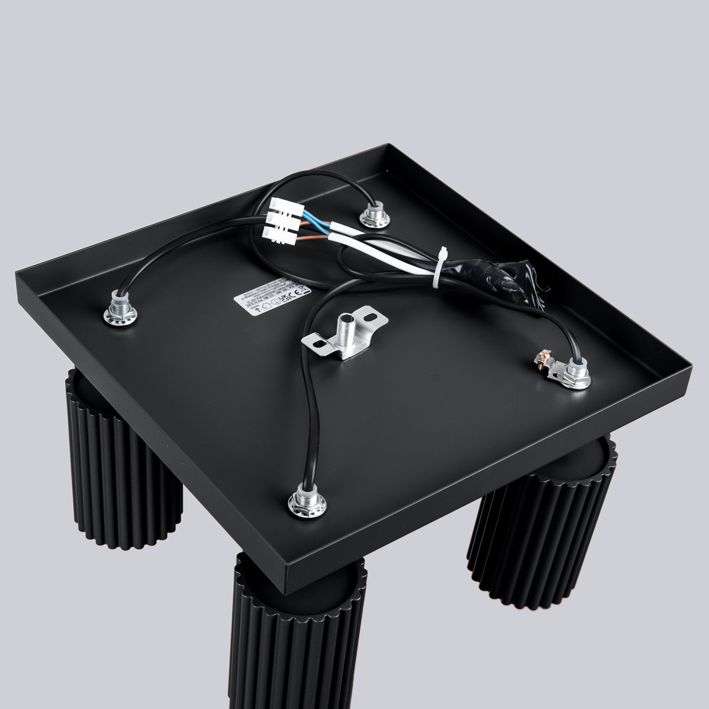 Oslo 4 black ceiling light