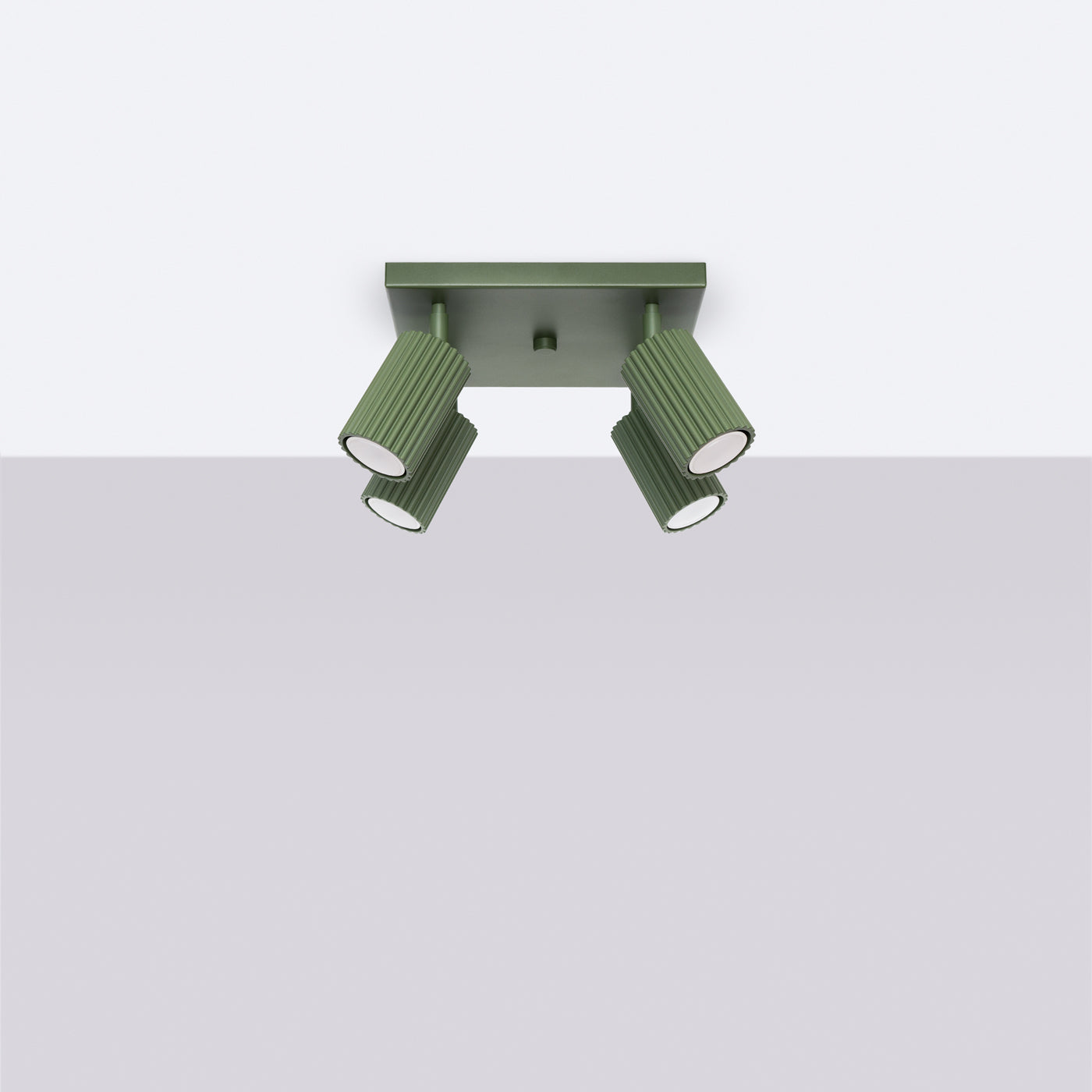 Oslo 4 green ceiling light