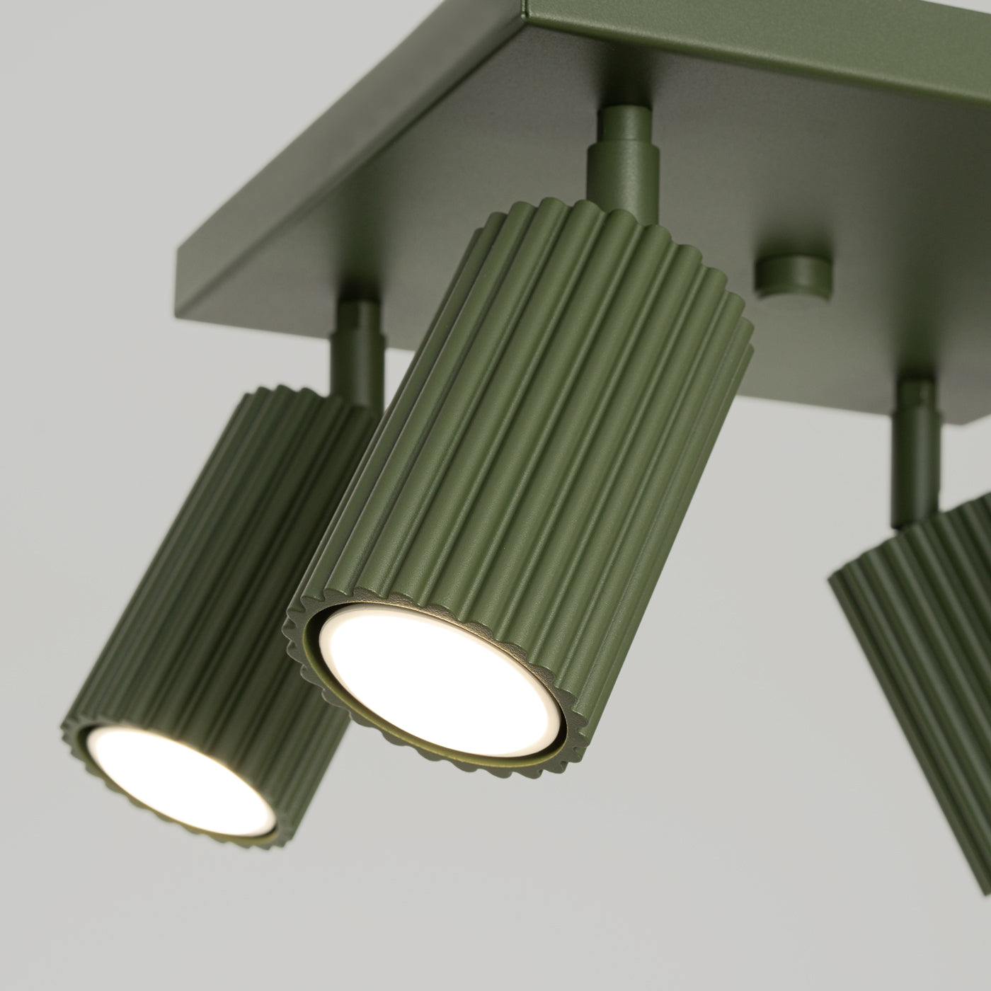 Oslo 4 green ceiling light