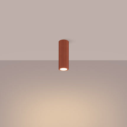 Lámpara de techo Oslo 20 en rojo ocre