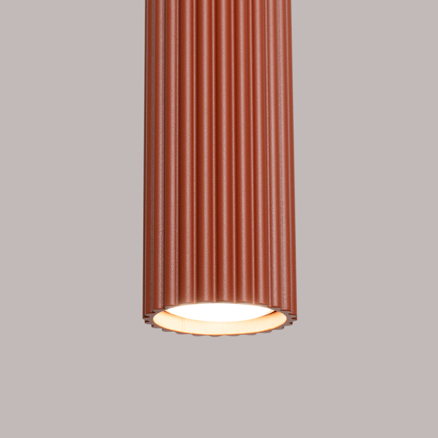 Lampe Suspendue Oslo 1 rouge ocre