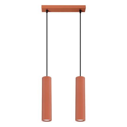 Oslo 2 red ochre pendant lamp