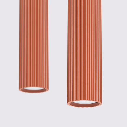 Oslo 2 red ochre pendant lamp