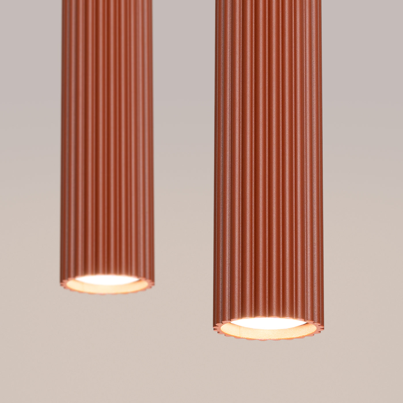 Lampe Suspendue Oslo 2 rouge ocre
