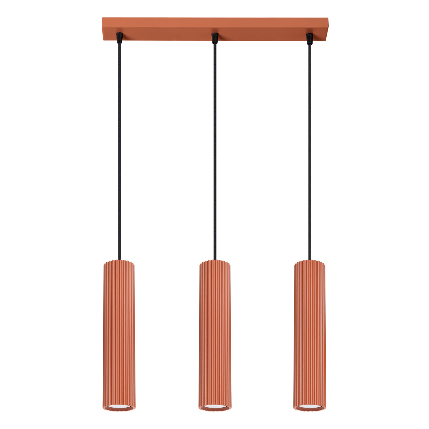 Lampe Suspendue Oslo 3L rouge ocre