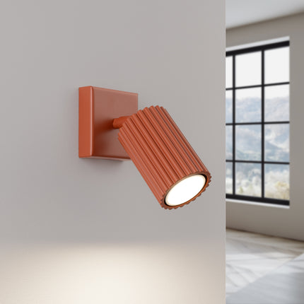 Aplique de pared orientable rojo ocre Oslo