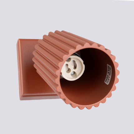 Aplique de pared orientable rojo ocre Oslo