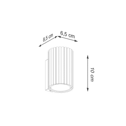 Aplique de pared beige Oslo 10