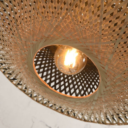 Kalimantan Bambus Deckenleuchte Schwarz und Natur 87 cm