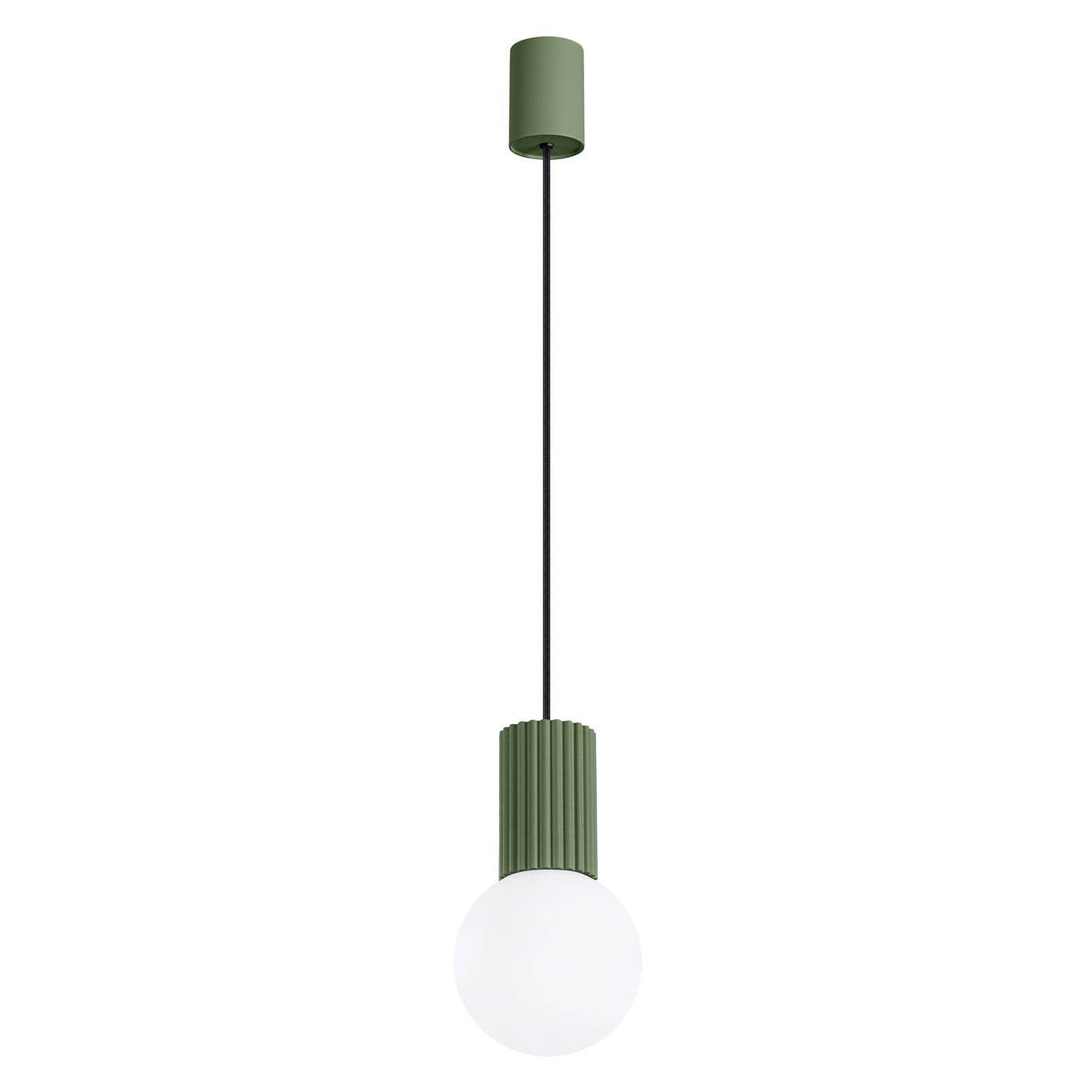 Lampe pendante Halo 1 vert olive