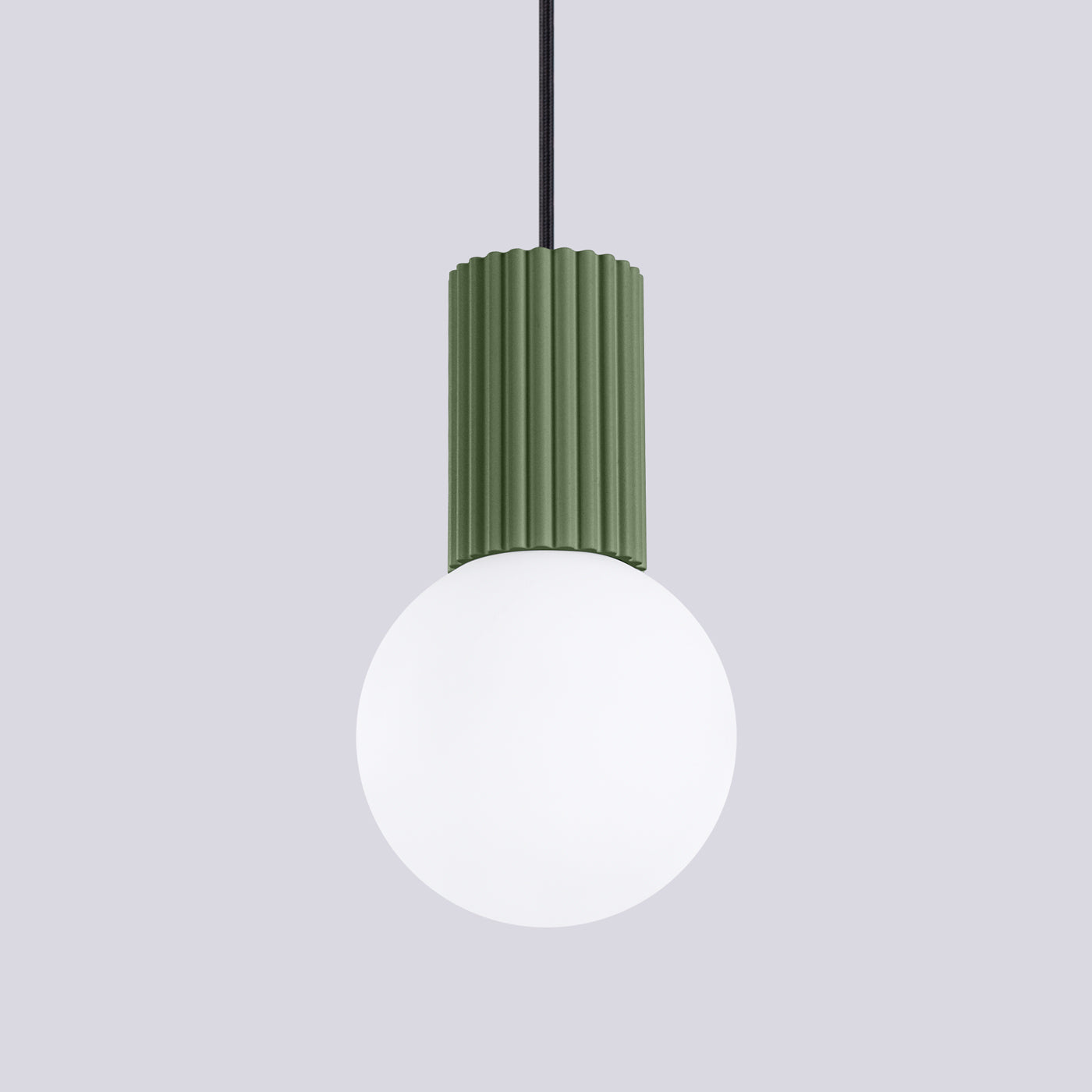 Lampe pendante Halo 1 vert olive