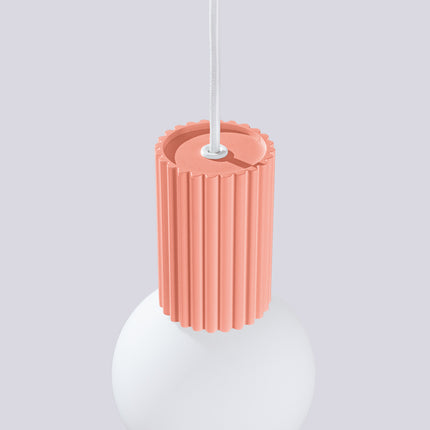 Lámpara colgante Halo 1 color melocotón