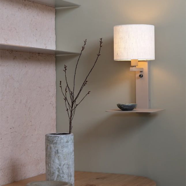 Applique Murale Florence Sable et Blanc