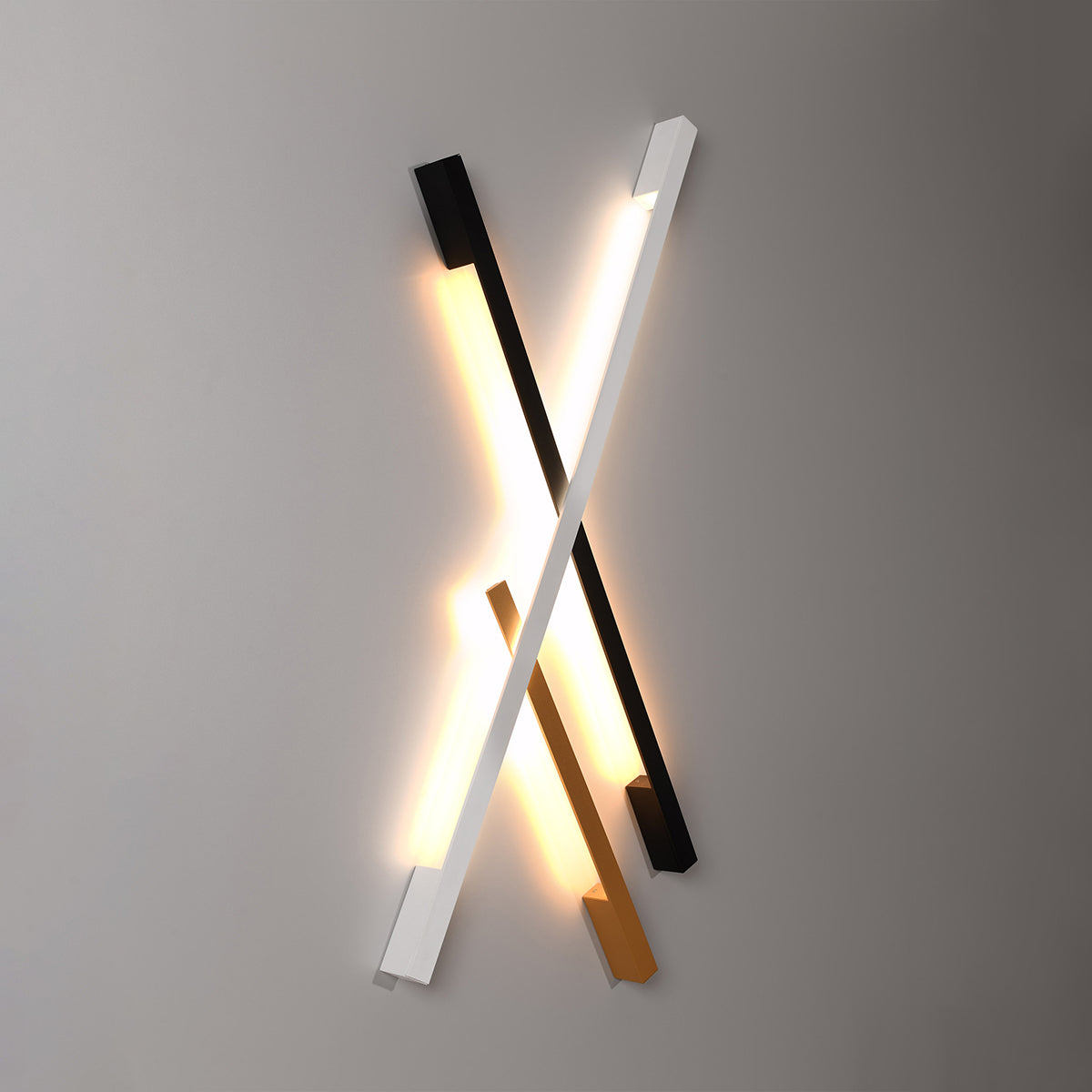 Slim Design M black 3000K wall light