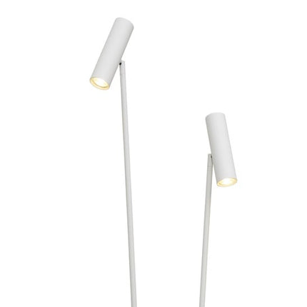 Lámpara de pie Havana de 2 luces blanca