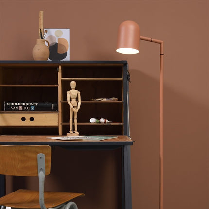 Lámpara de pie de terracota de hierro marsella de 141 cm